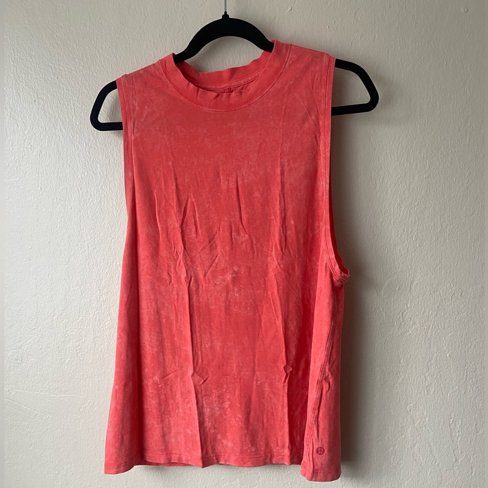 Neon Coral Lululemon Workout Top!
